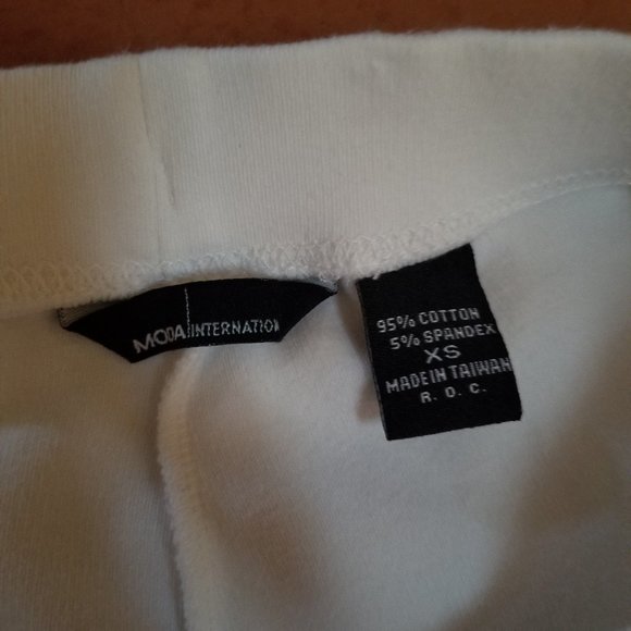 Moda International Victoria's Secret White Cuffed Trackpant - Picture 2 of 7